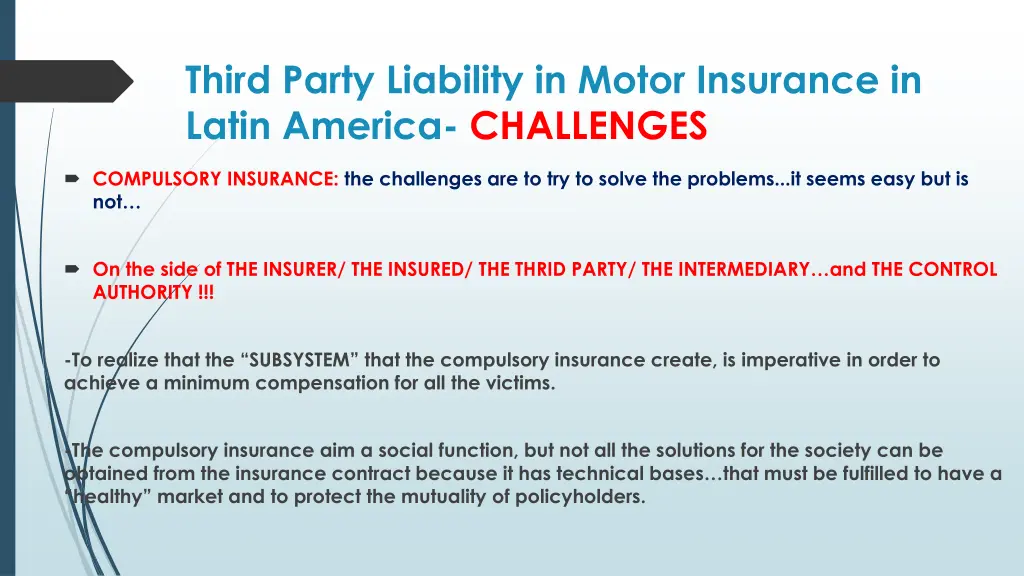 third party liability in motor insurance in latin 13