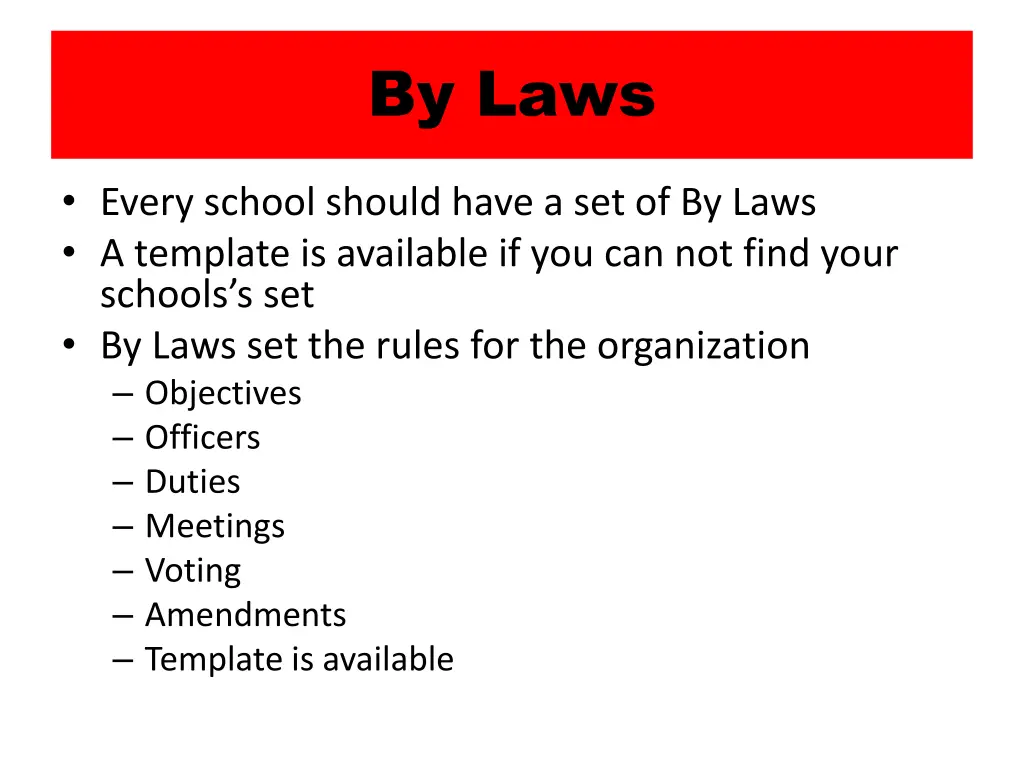 by laws