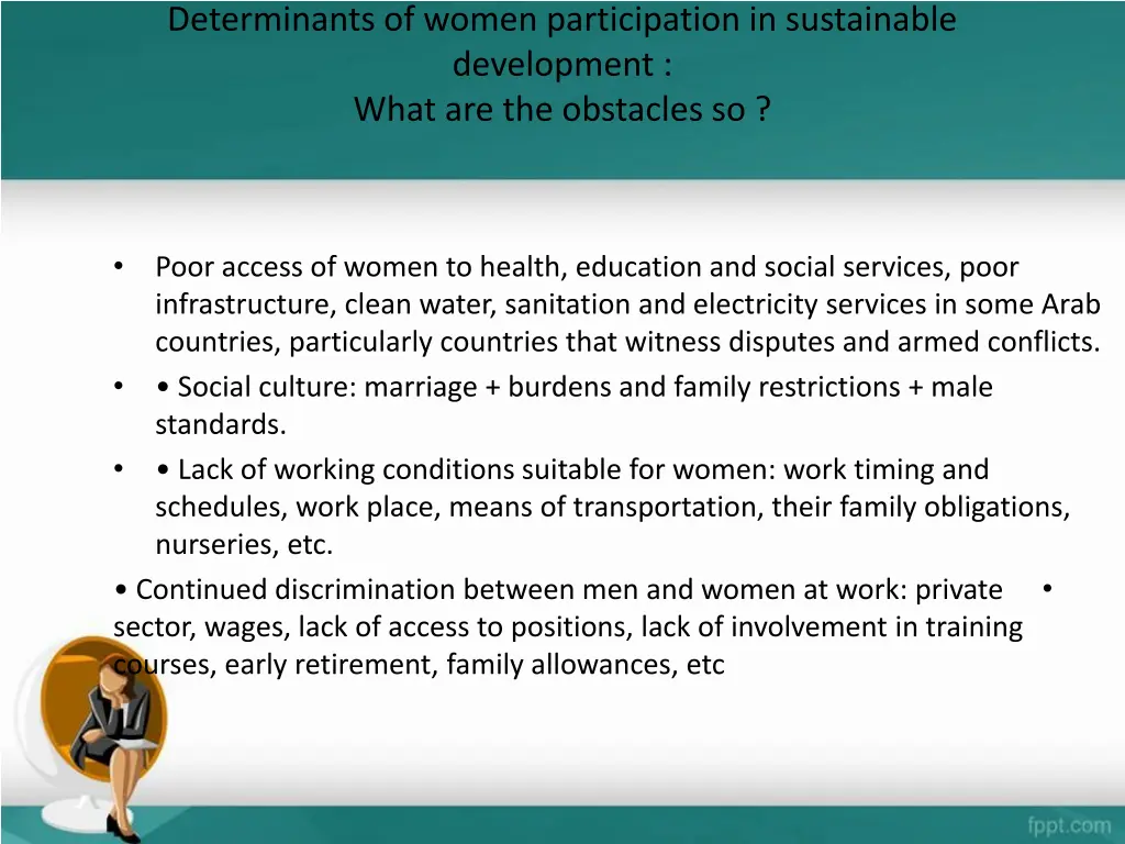 determinants of women participation