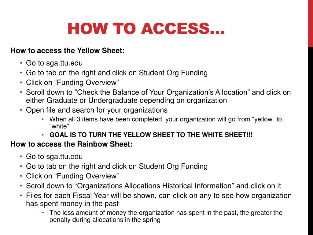 how to access