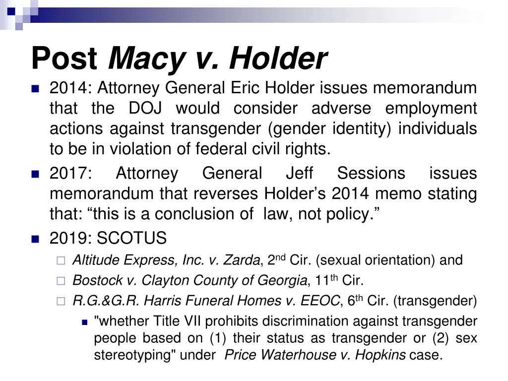 post macy v holder 2014 attorney general eric