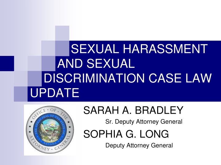 sexual harassment and sexual discrimination case