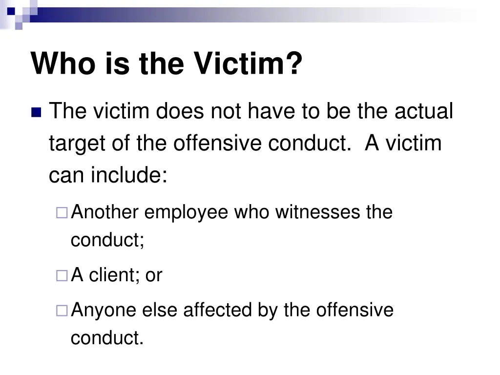 who is the victim