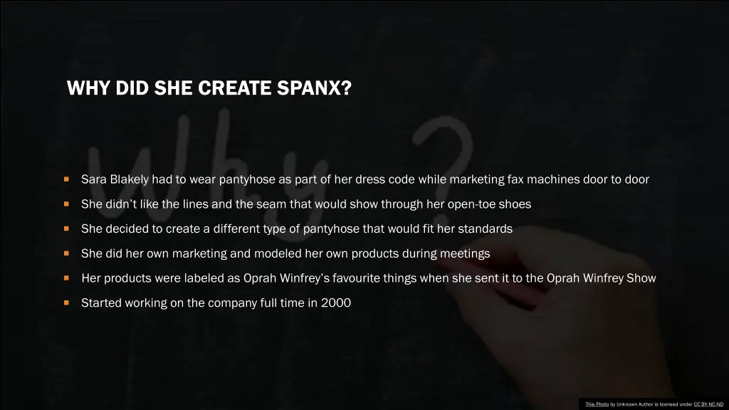 why did she create spanx