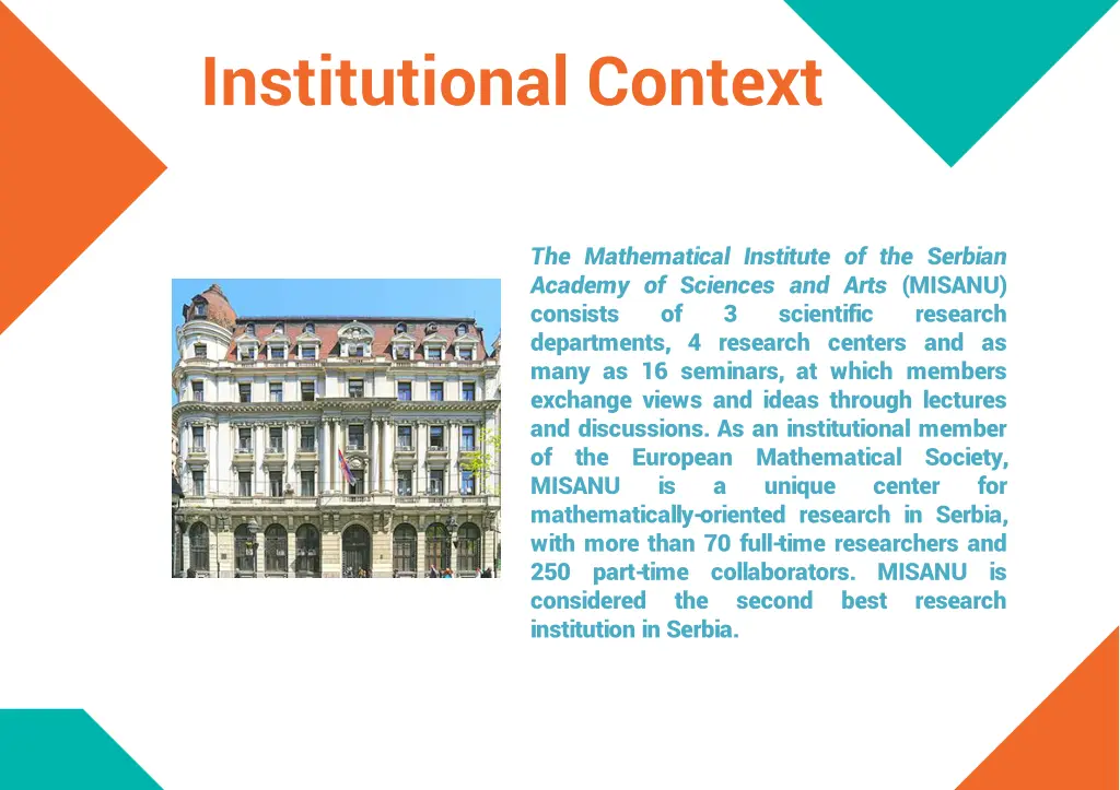 institutional context