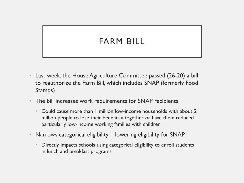 farm bill