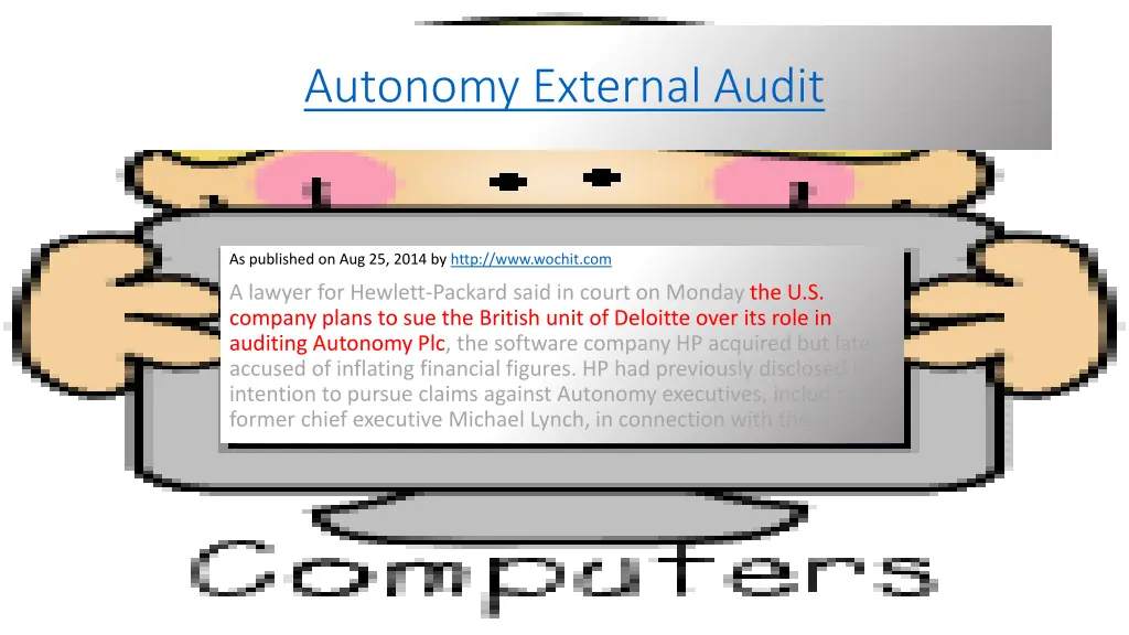 autonomy external audit