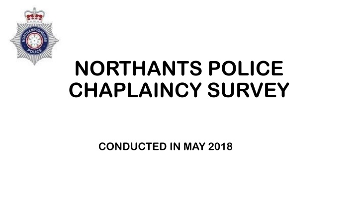 northants police chaplaincy survey