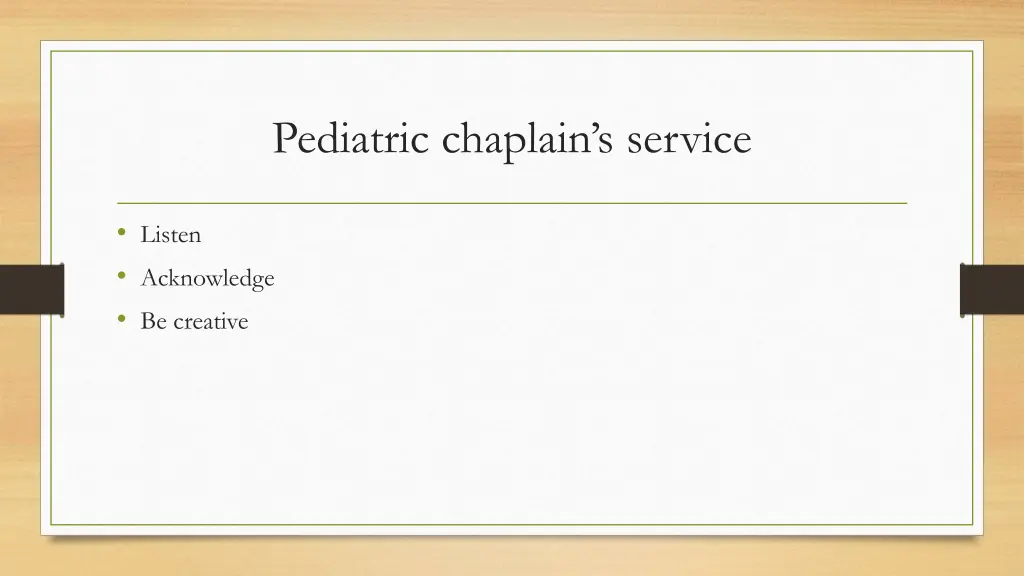 pediatric chaplain s service 1