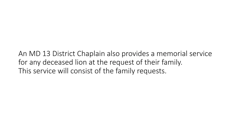 an md 13 district chaplain also provides