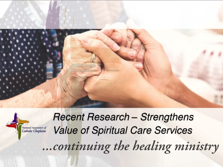 recent research strengthens value of spiritual