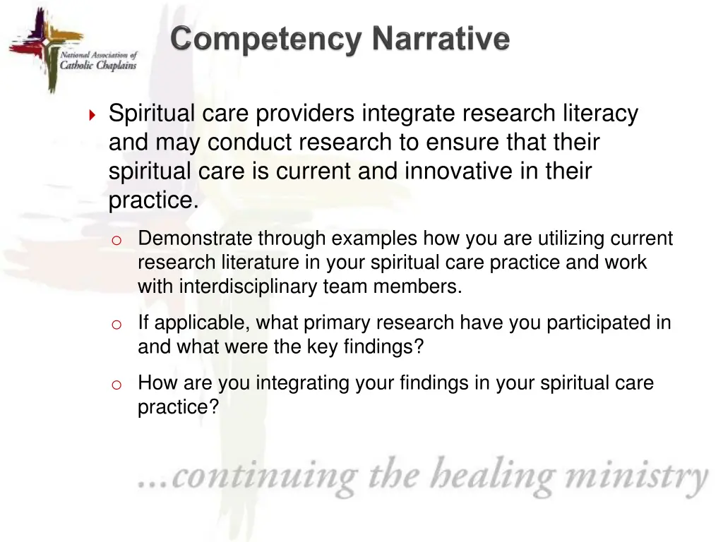 spiritual care providers integrate research