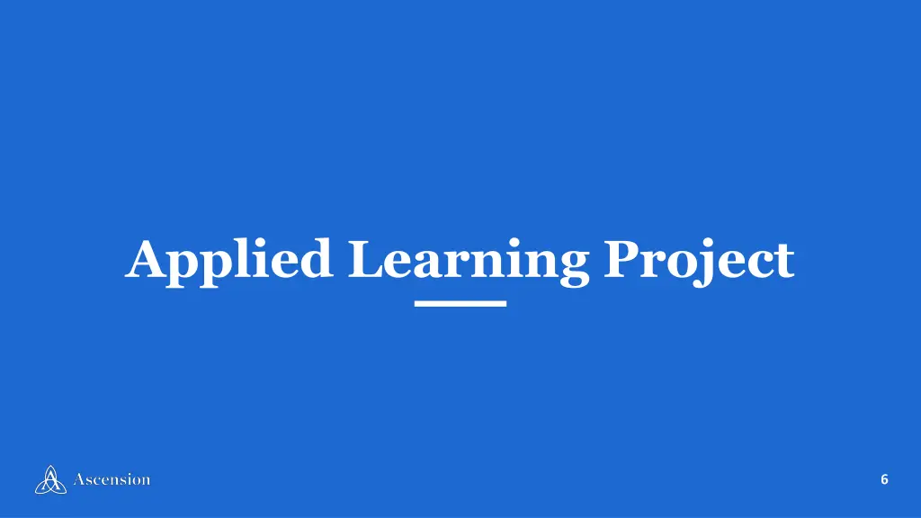 applied learning project