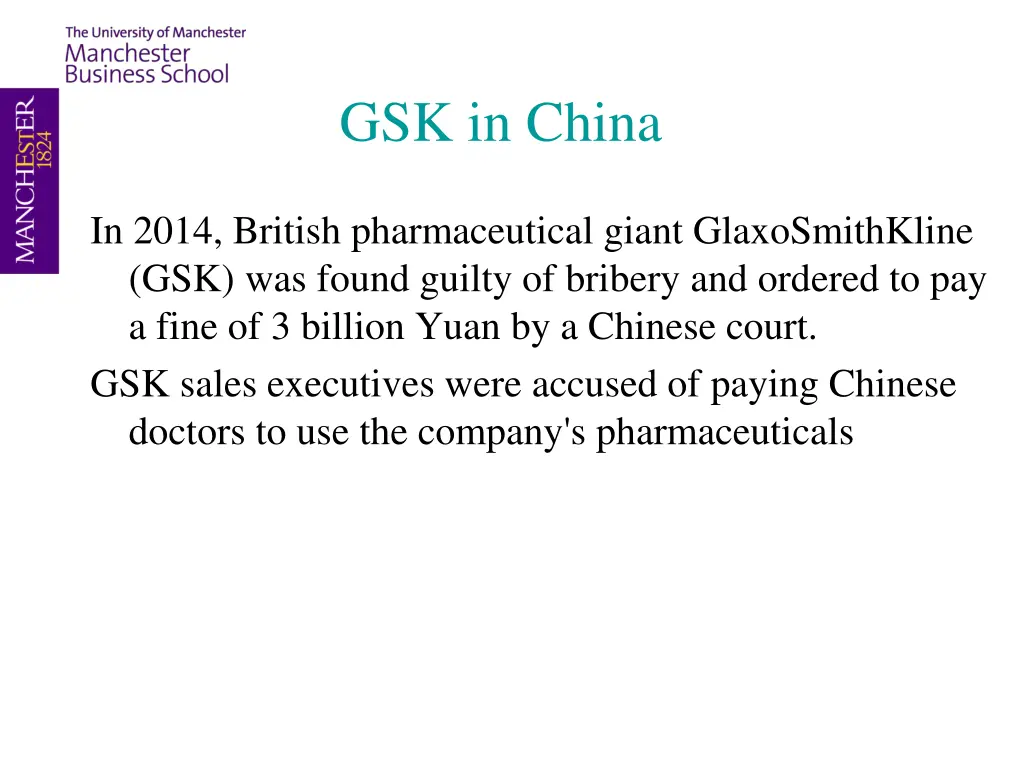 gsk in china