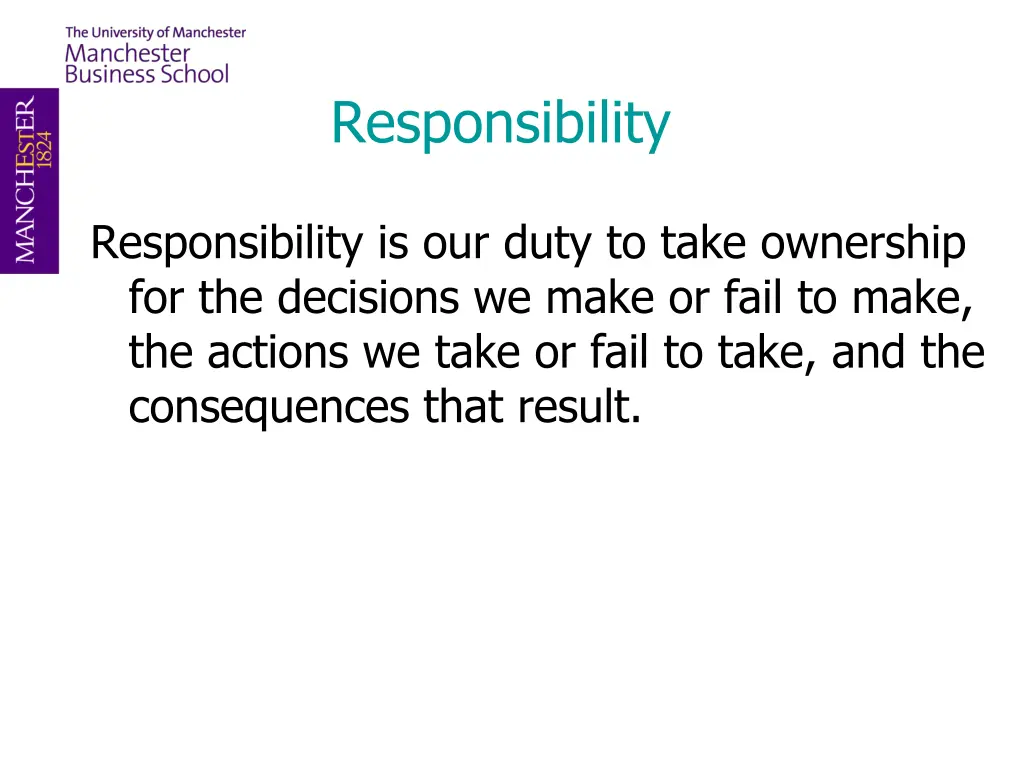 responsibility