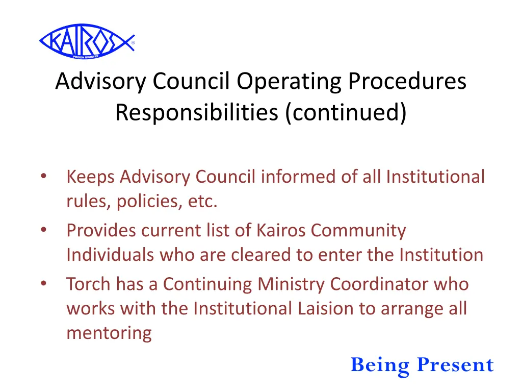 advisory council operating procedures 1