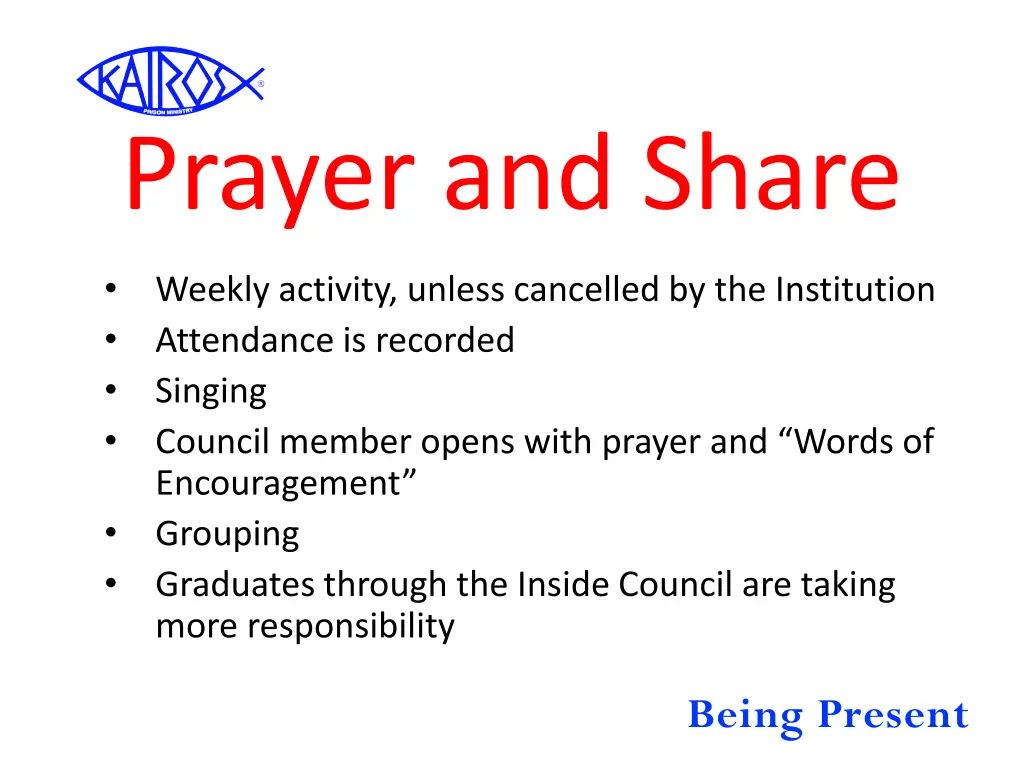 prayer and share