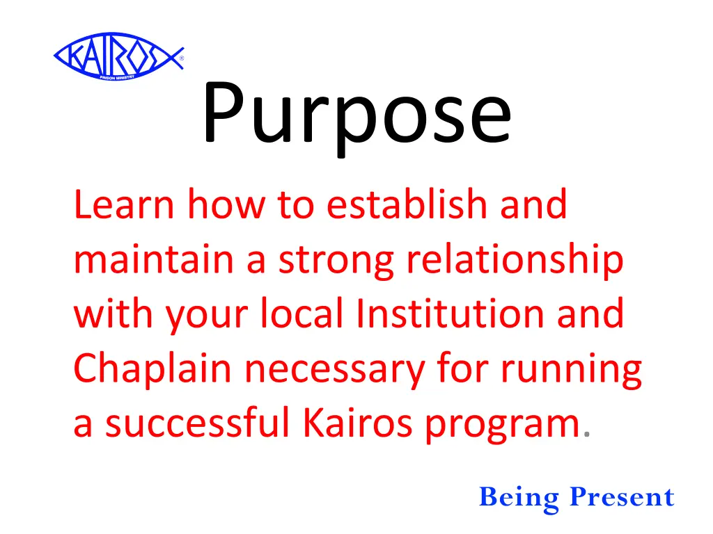 purpose learn how to establish and maintain