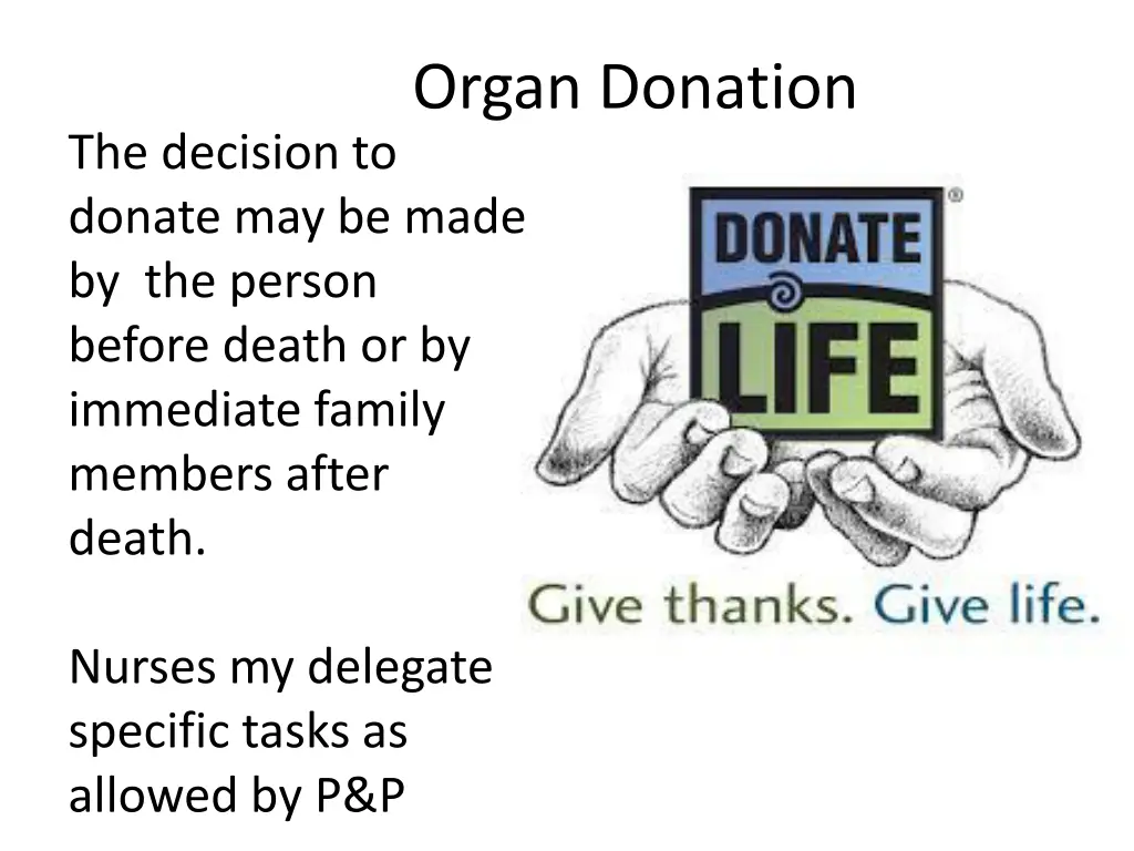 organ donation