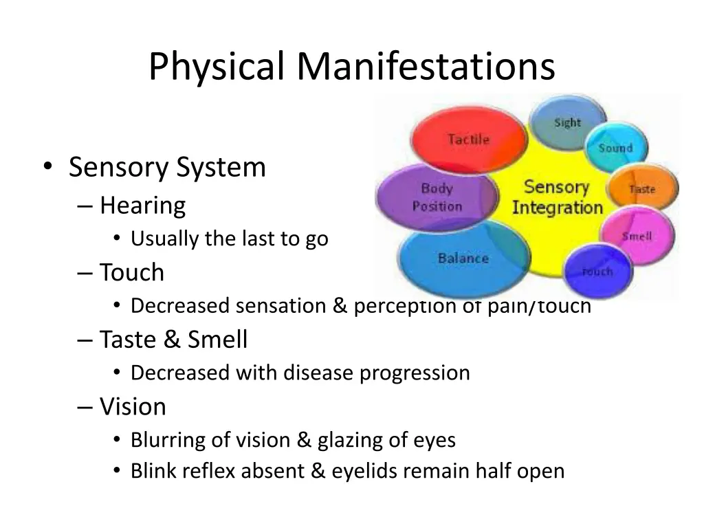 physical manifestations