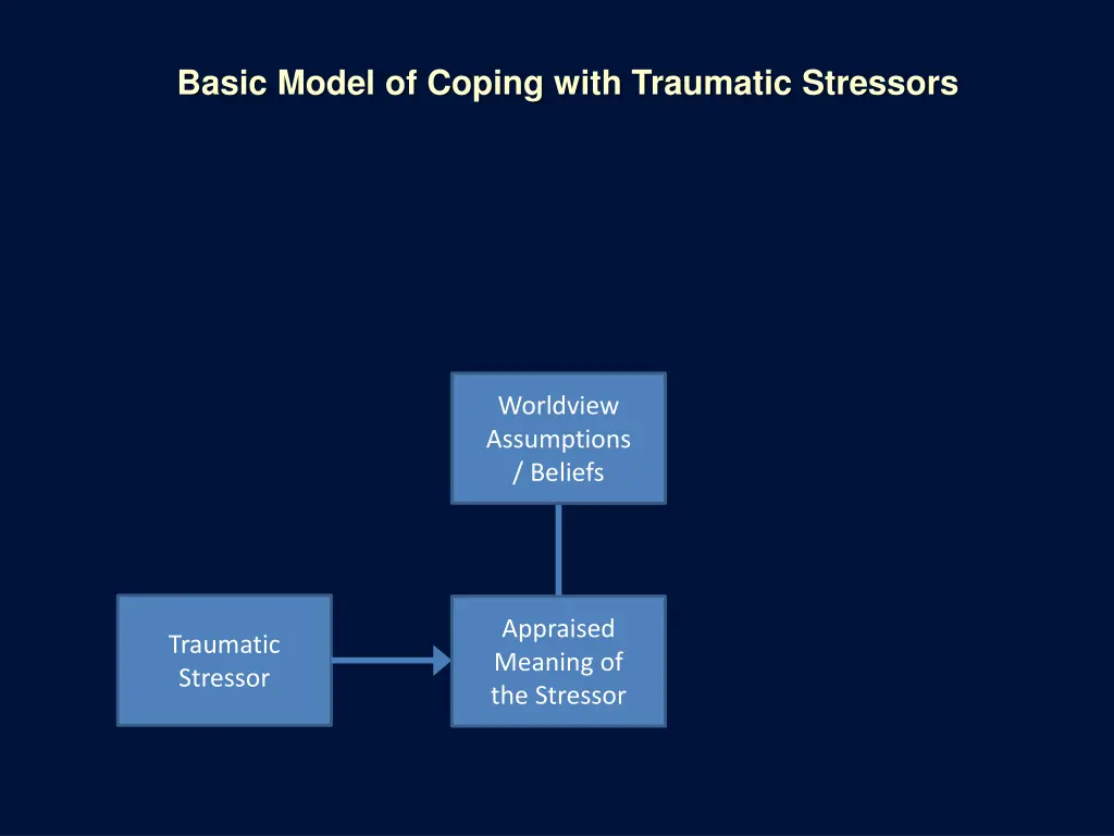 basic model of coping with traumatic stressors 2