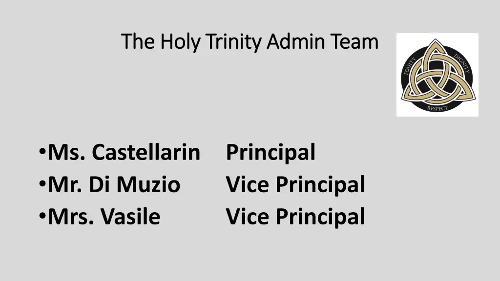 the holy trinity admin team the holy trinity