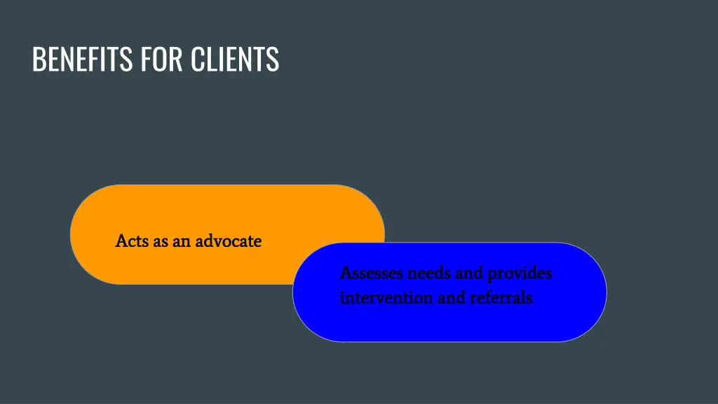 benefits for clients