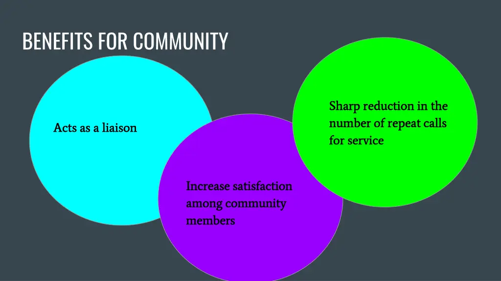 benefits for community