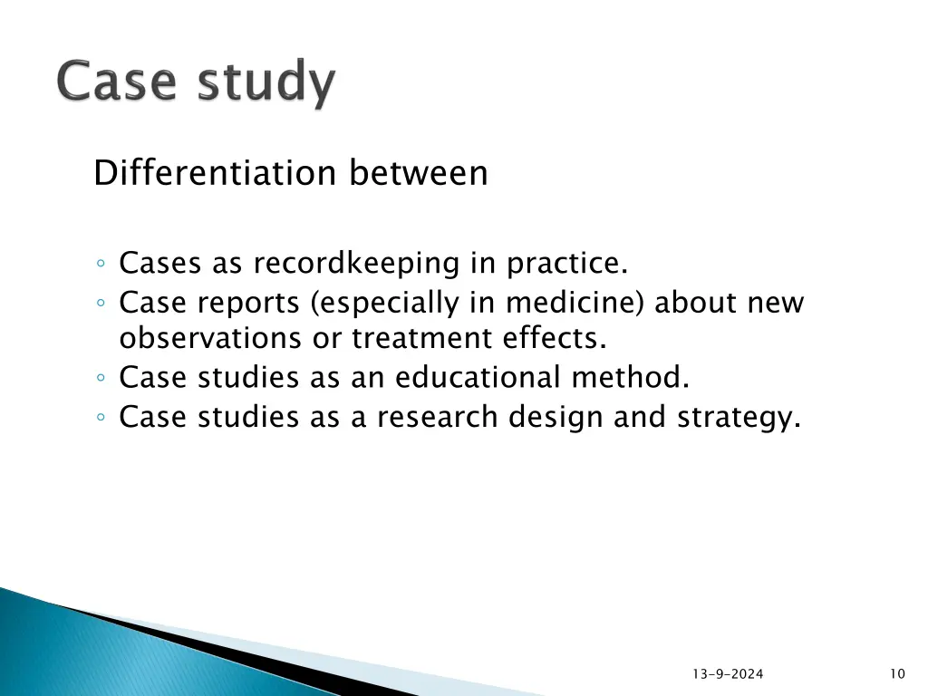 differentiation between