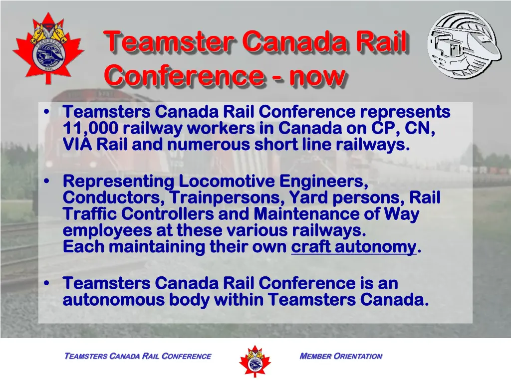 teamster canada rail conference now