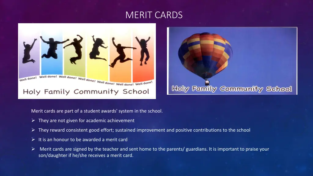 merit cards