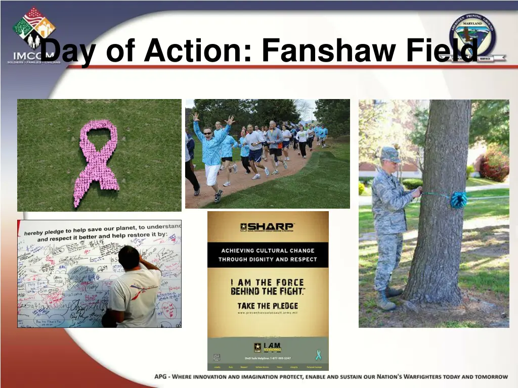 day of action fanshaw field