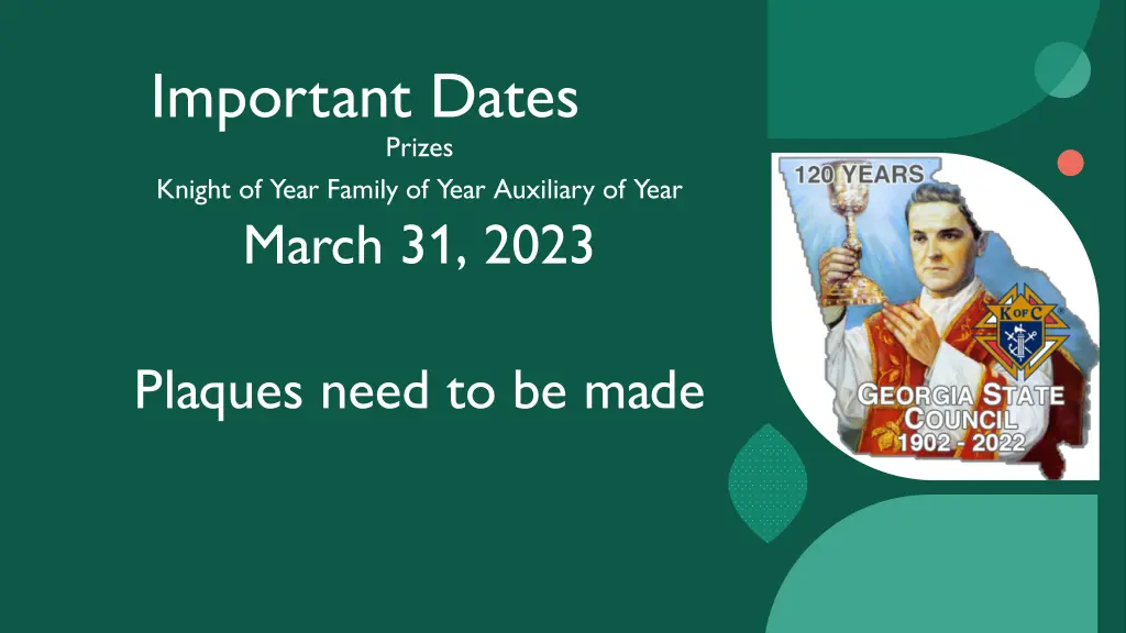 important dates