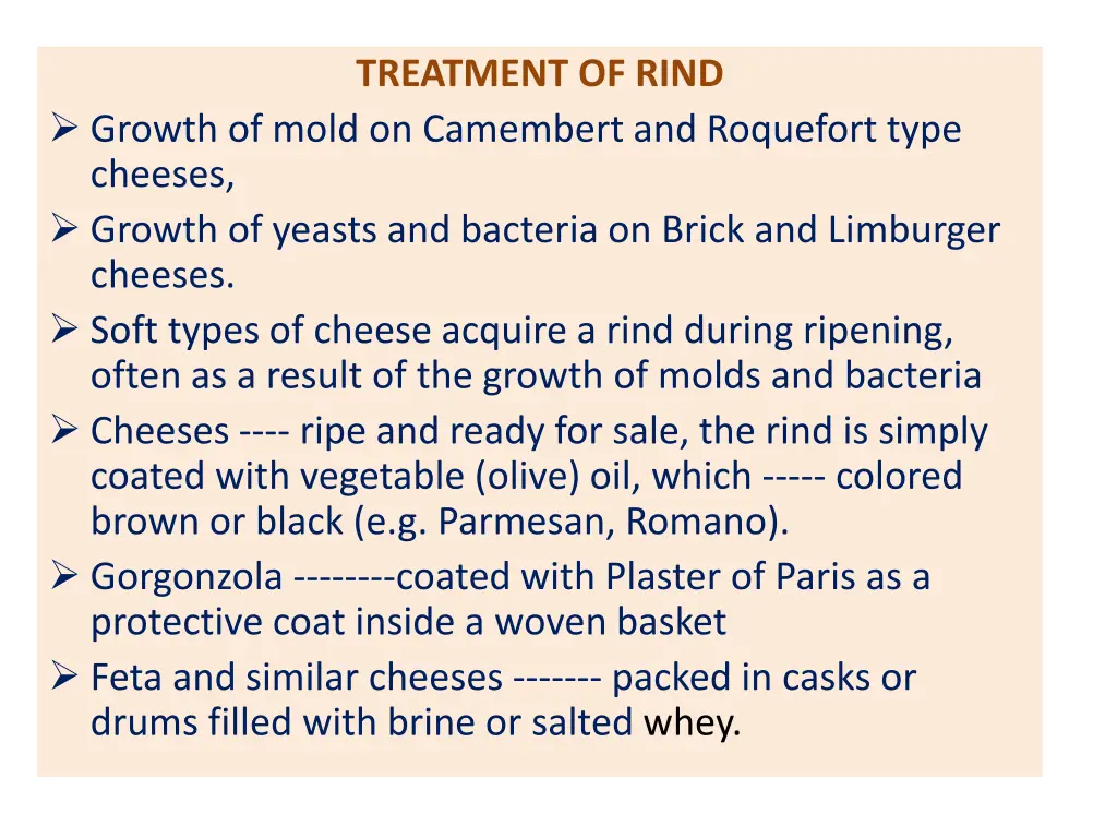 treatment of rind