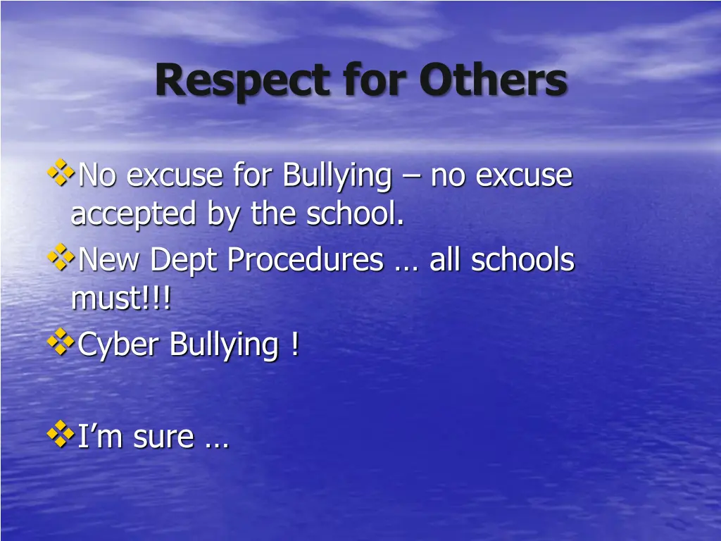 respect for others