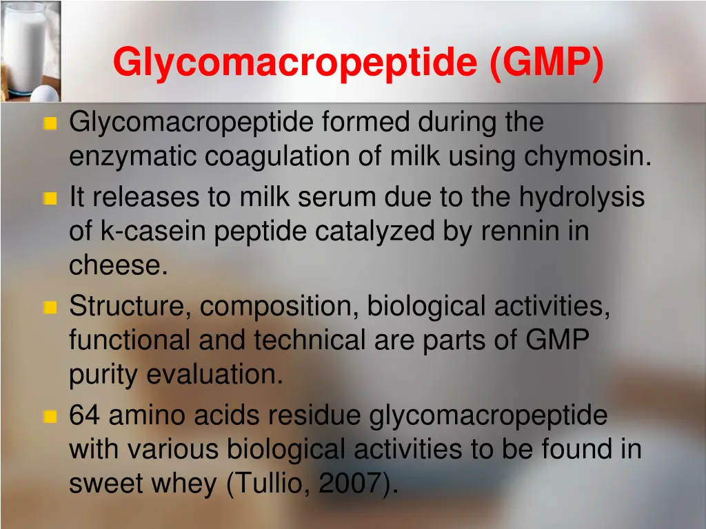 glycomacropeptide gmp