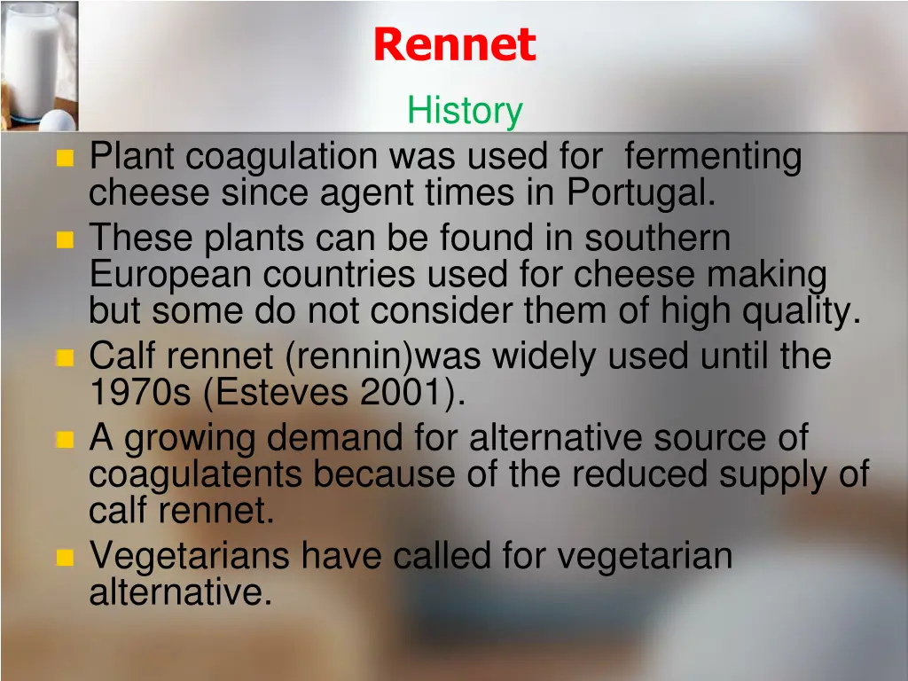 rennet history