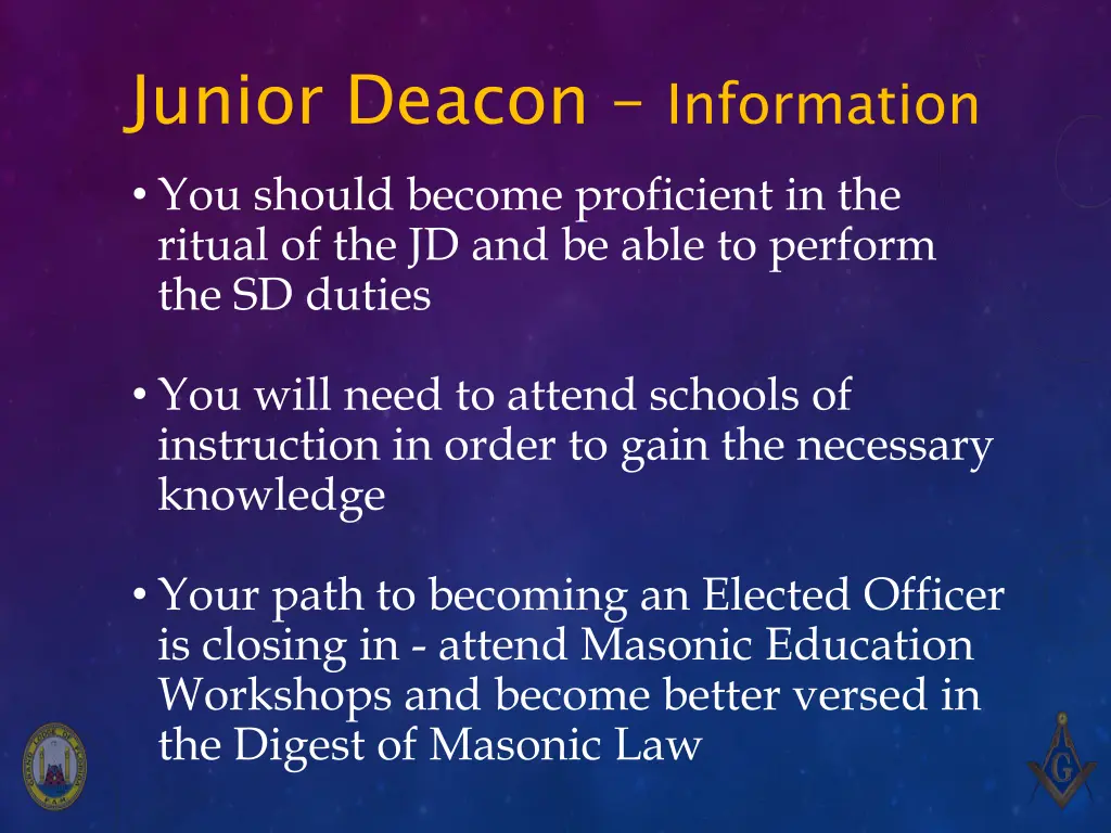 junior deacon information 1