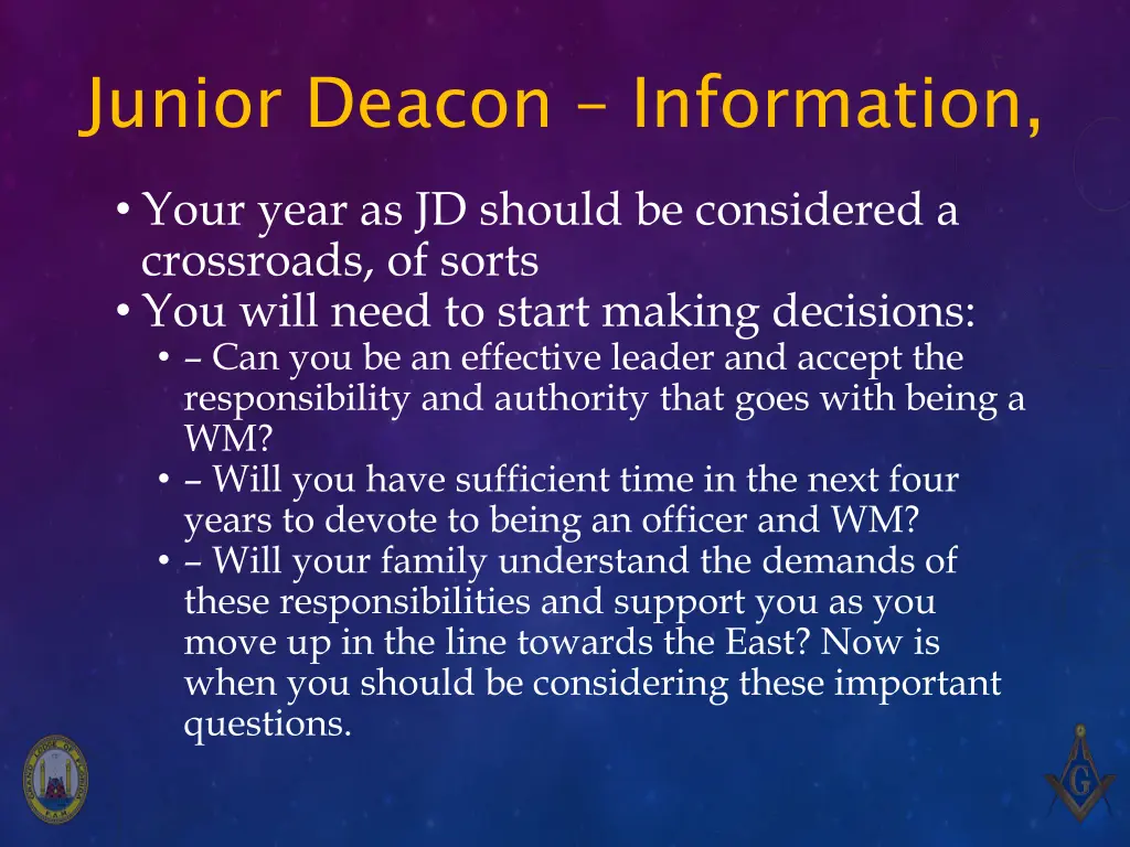 junior deacon information 2