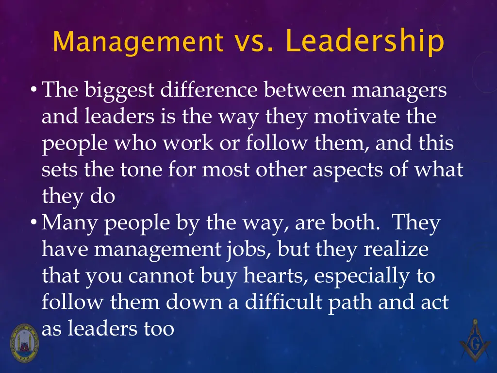 management vs leadership