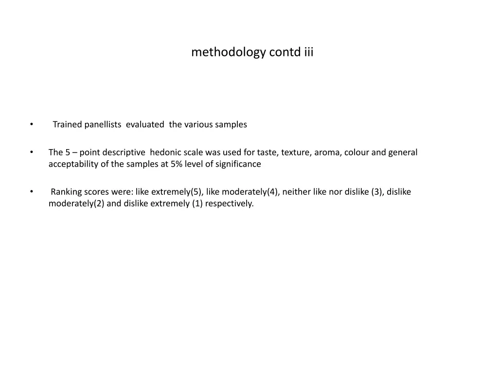 methodology contd iii