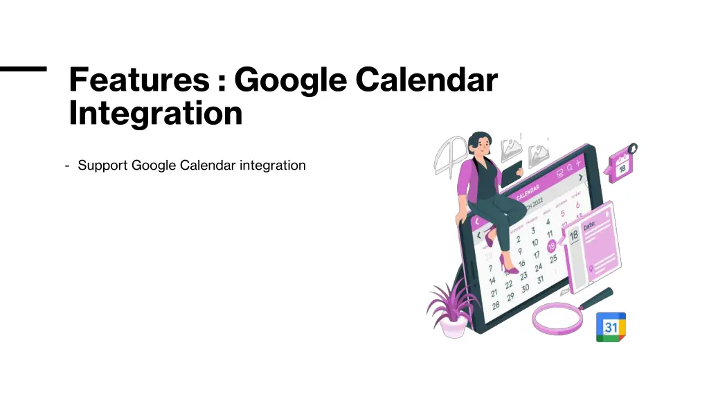 features google calendar integration