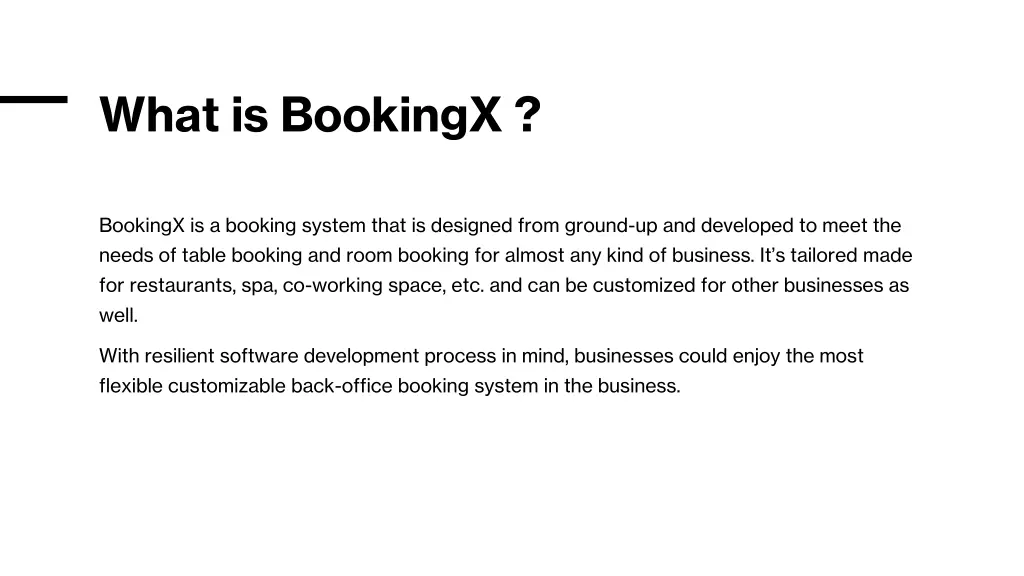 what is bookingx