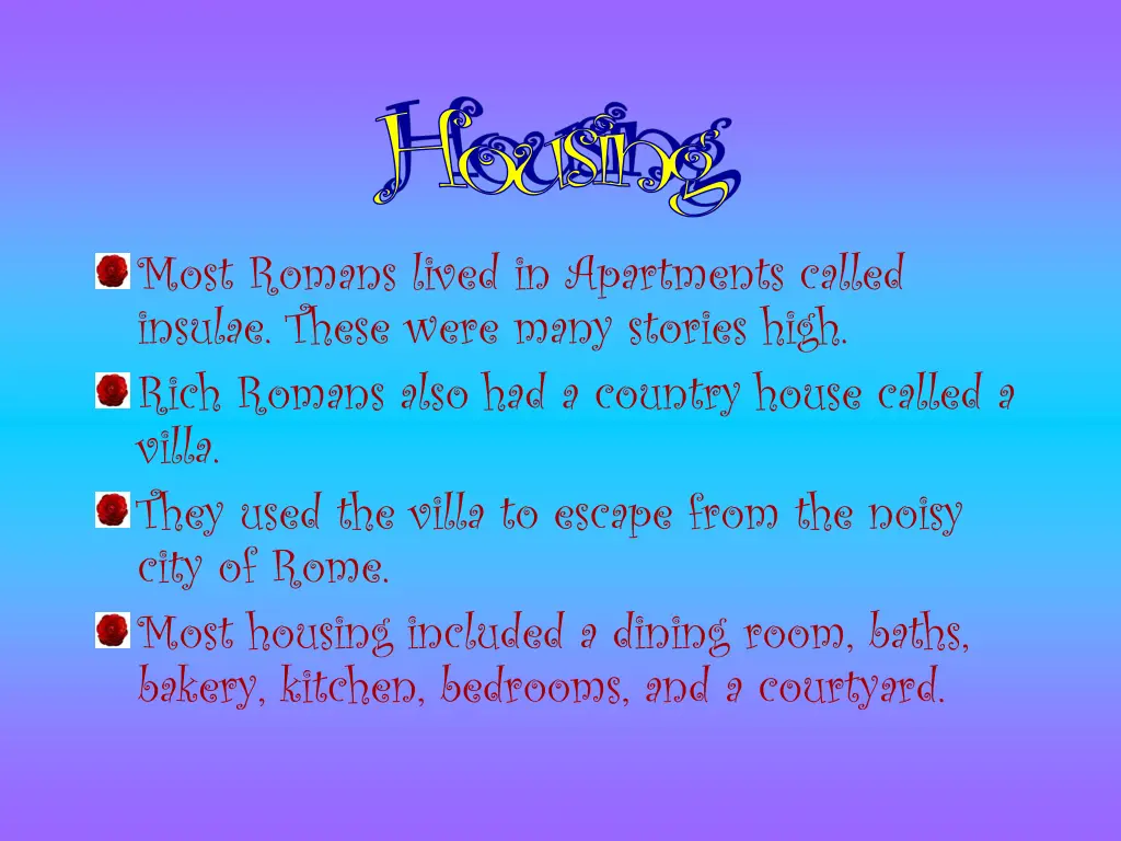 housing