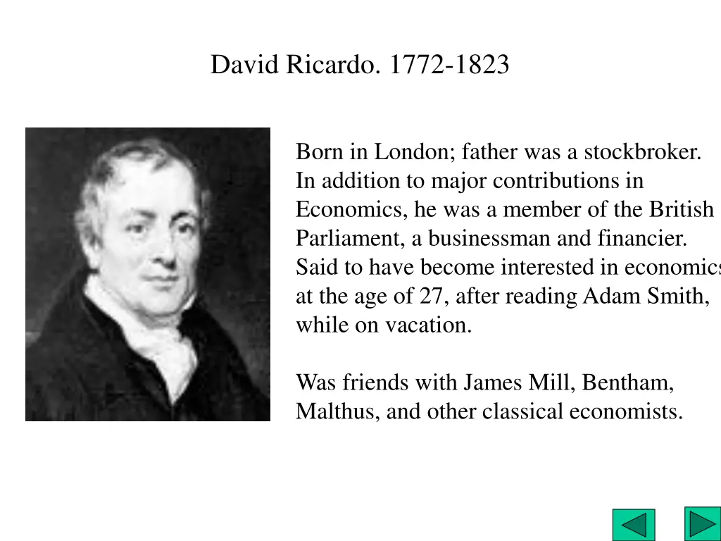 david ricardo 1772 1823