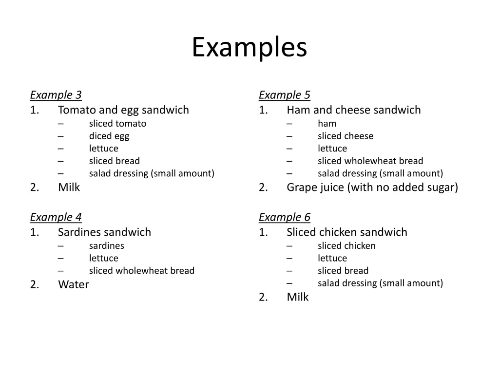 examples 1