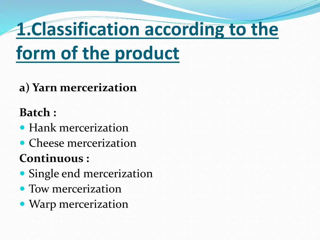 1 classification according to the form