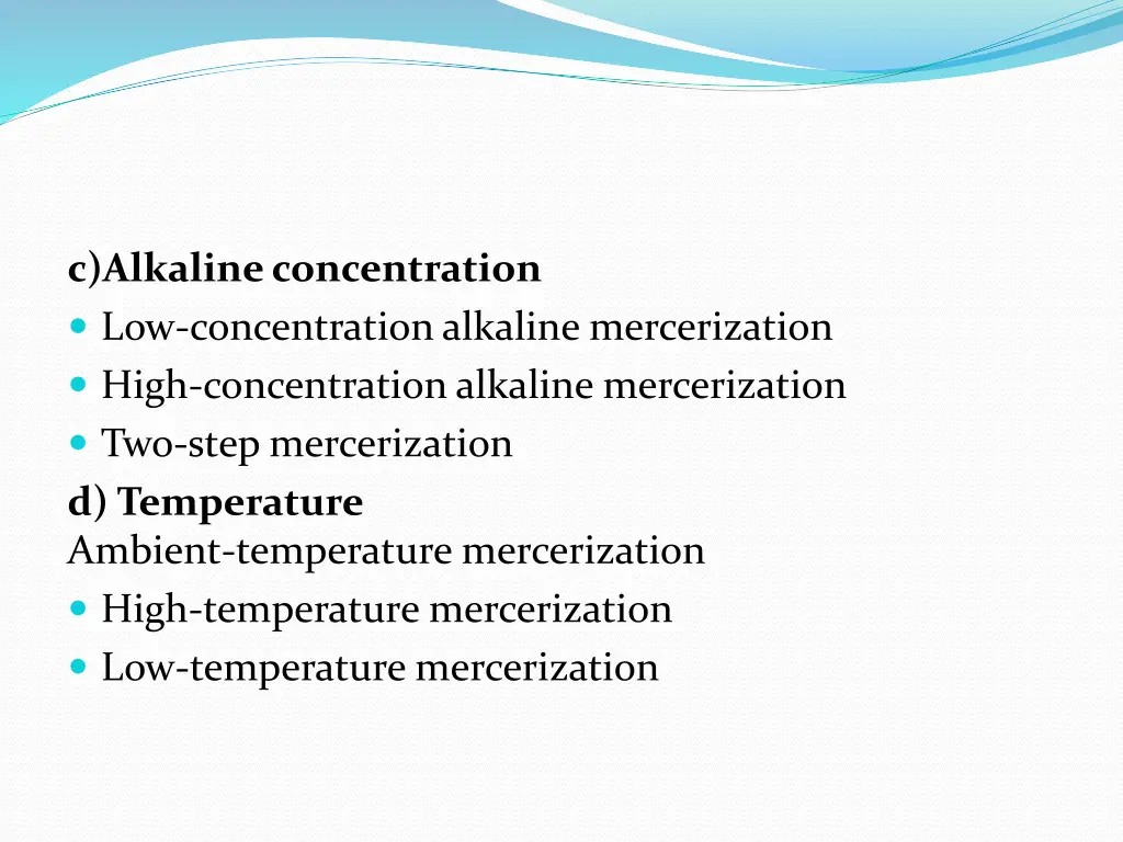 c alkaline concentration low concentration