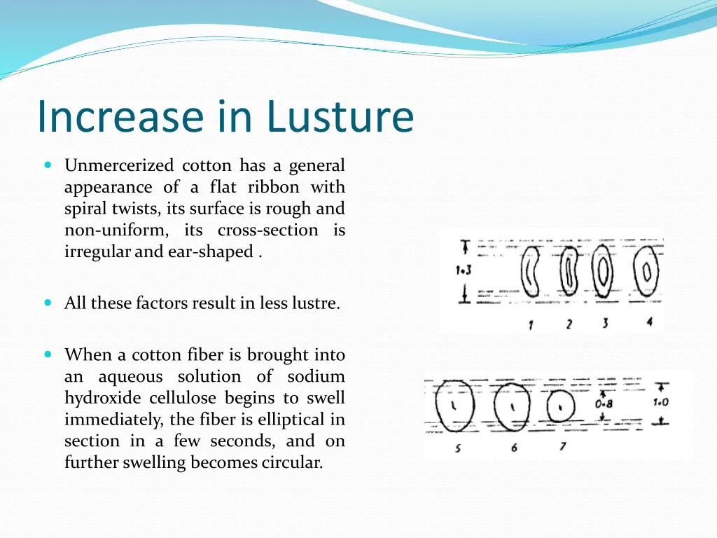 increase in lusture