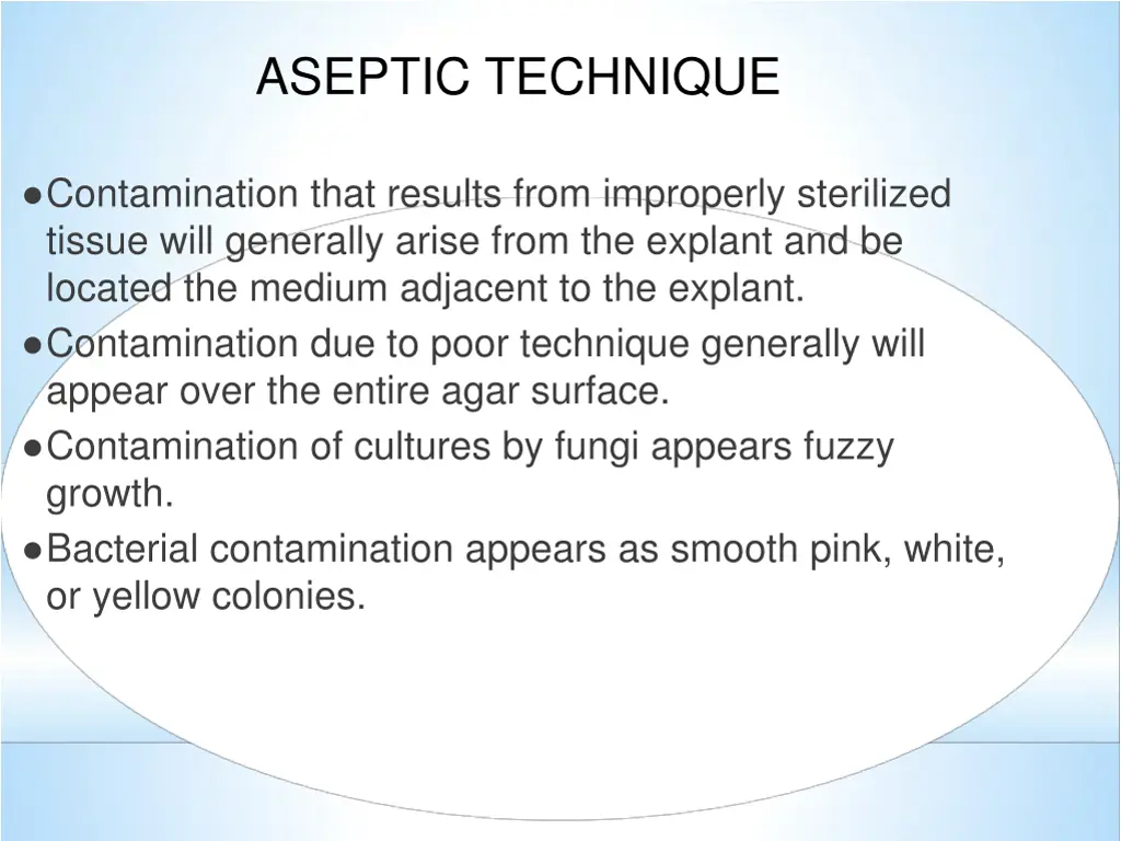 aseptic technique